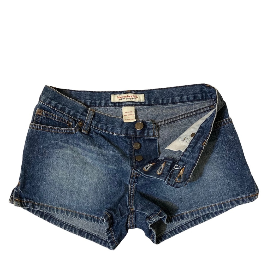 Abercrombie & Fitch Women’s Denim Shorts Button Fly Size 2
